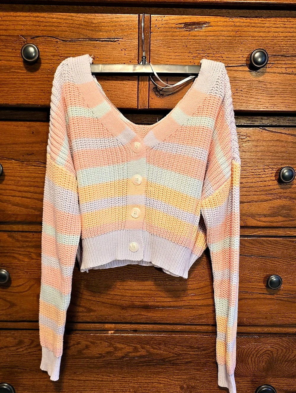 Jessica Simpson Striped V-Neck Sweater